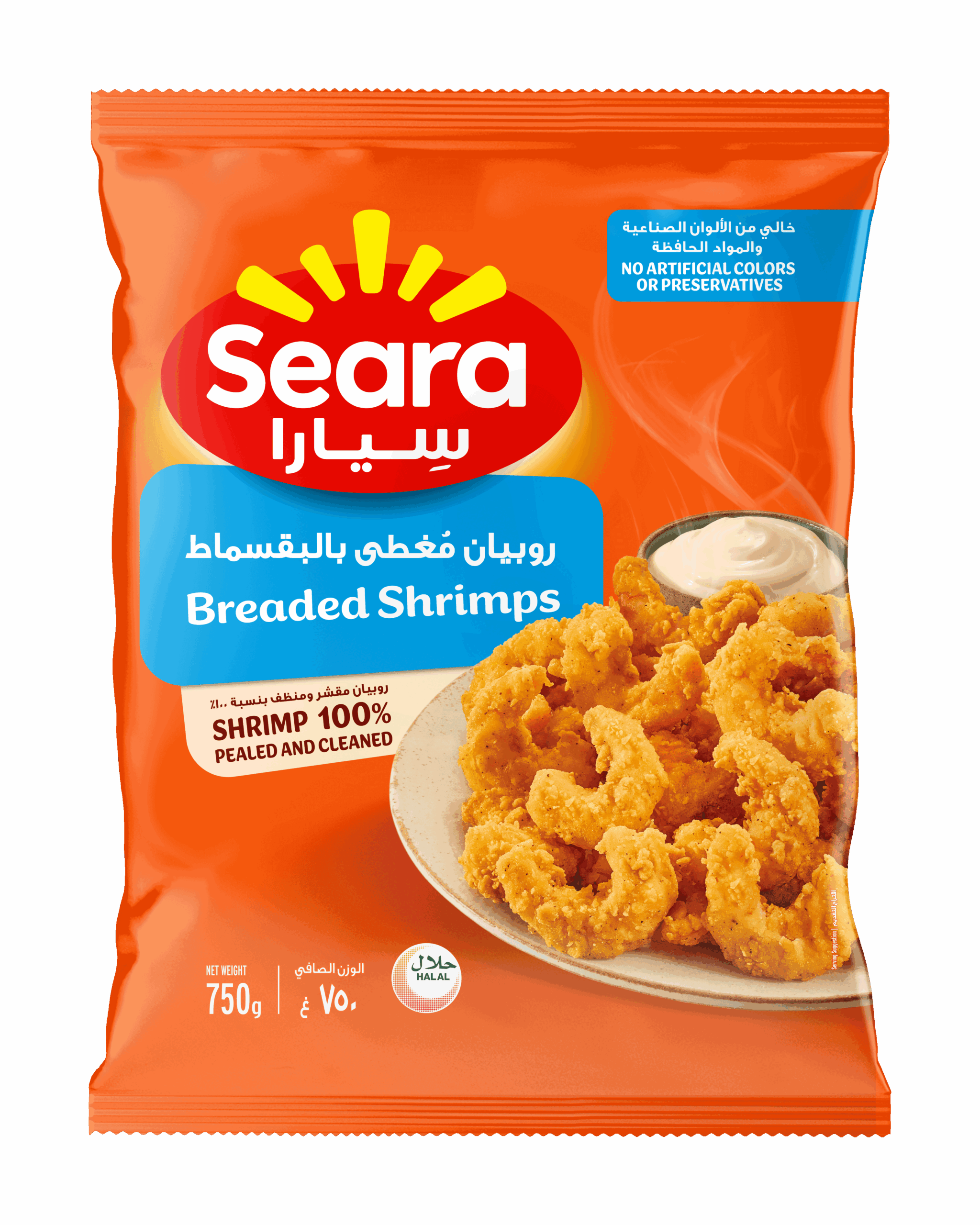سِيارا روبيان بالبقسماط ٧٥٠ غ