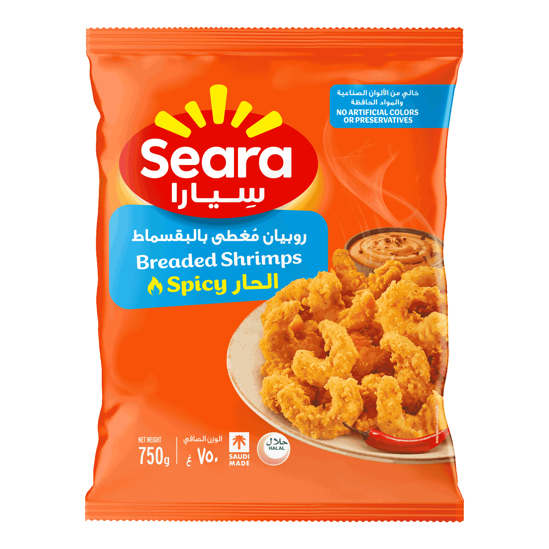 Seara MDE-Spicy Breaded Shrimps 750g